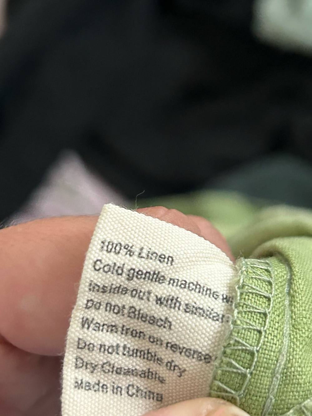 Lazy Bones 100% linen wide leg pants - Picture 6 of 6